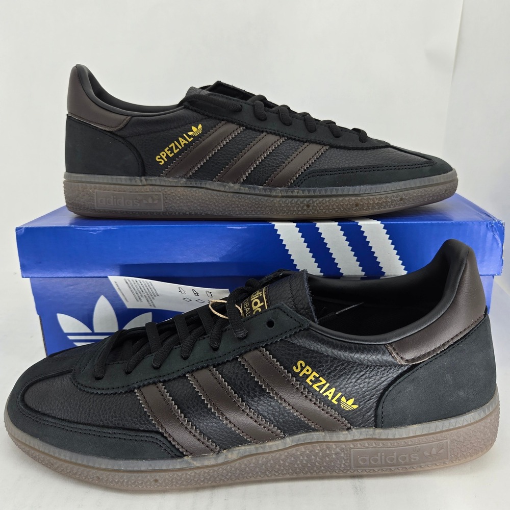 Adidas Handball Spezial Black Dark Brown Gum IH6568 Mens Size 9 Sneakers NEW